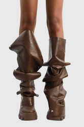 Agron Zımbalı Dantelli Deri Bot